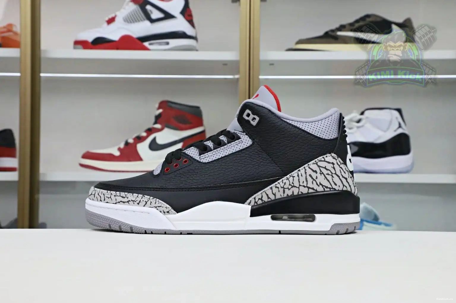 Kimikick Jordan Air retro  Jordan blackcement 2018（854262-001） 3 0510